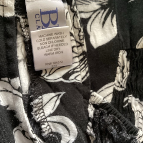 VTG BFA Classics M-12 Women’s Black White Dress Spring Summer Dress 100% Ra… - Picture 11 of 16